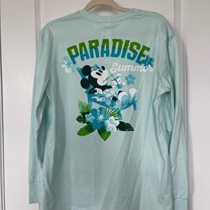 Walt Disney World Parks Long Sleeve Hawaiian Shirt